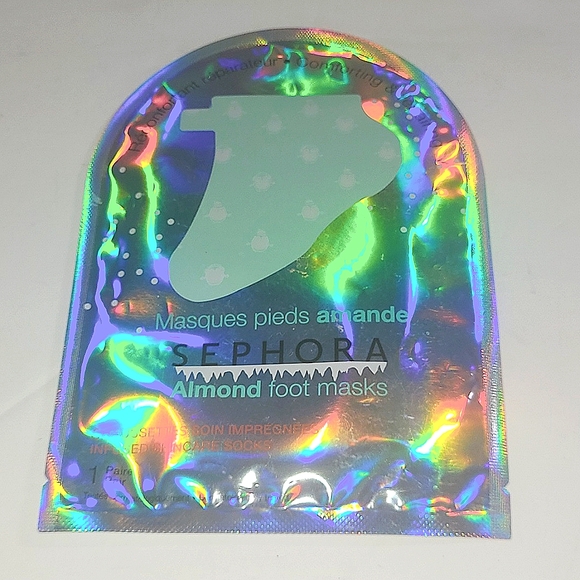 3 for/ $20 Sephora Almond Foot Mask Hologram Packaging - Picture 1 of 7